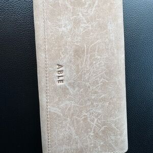 Able Taupe Leather Wallet